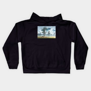 Senjogahara Field at Nikko by Kawase Hasui Kids Hoodie